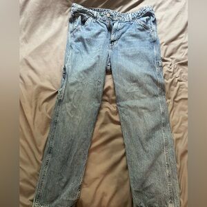 Carpenter blue jeans.